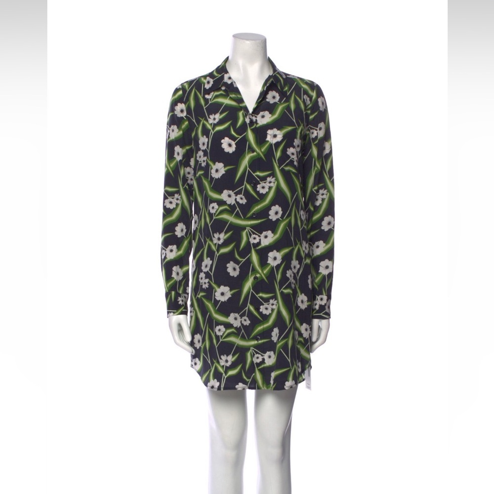 Equipment Floral Short Dress